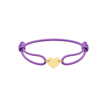 Flat mini heart bracelet