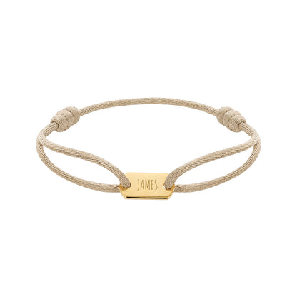 Mini tag text bracelet