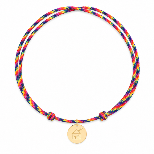 Coin signature cord necklace