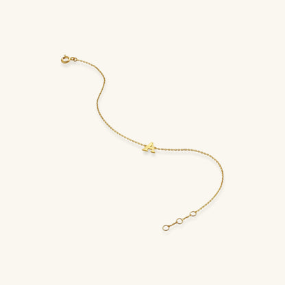 14KT LETTER CHAIN ARMBAND