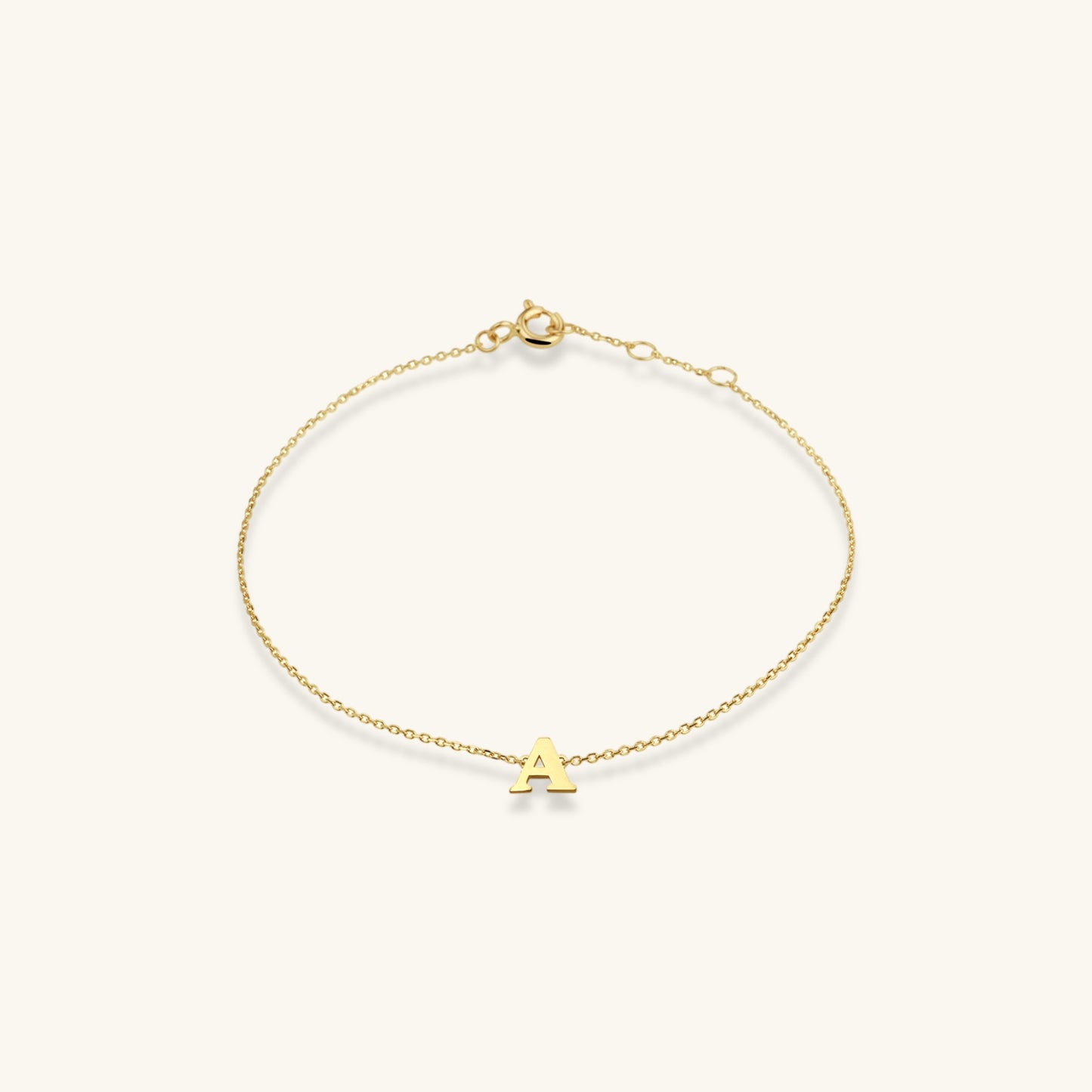 14KT LETTER CHAIN ARMBAND